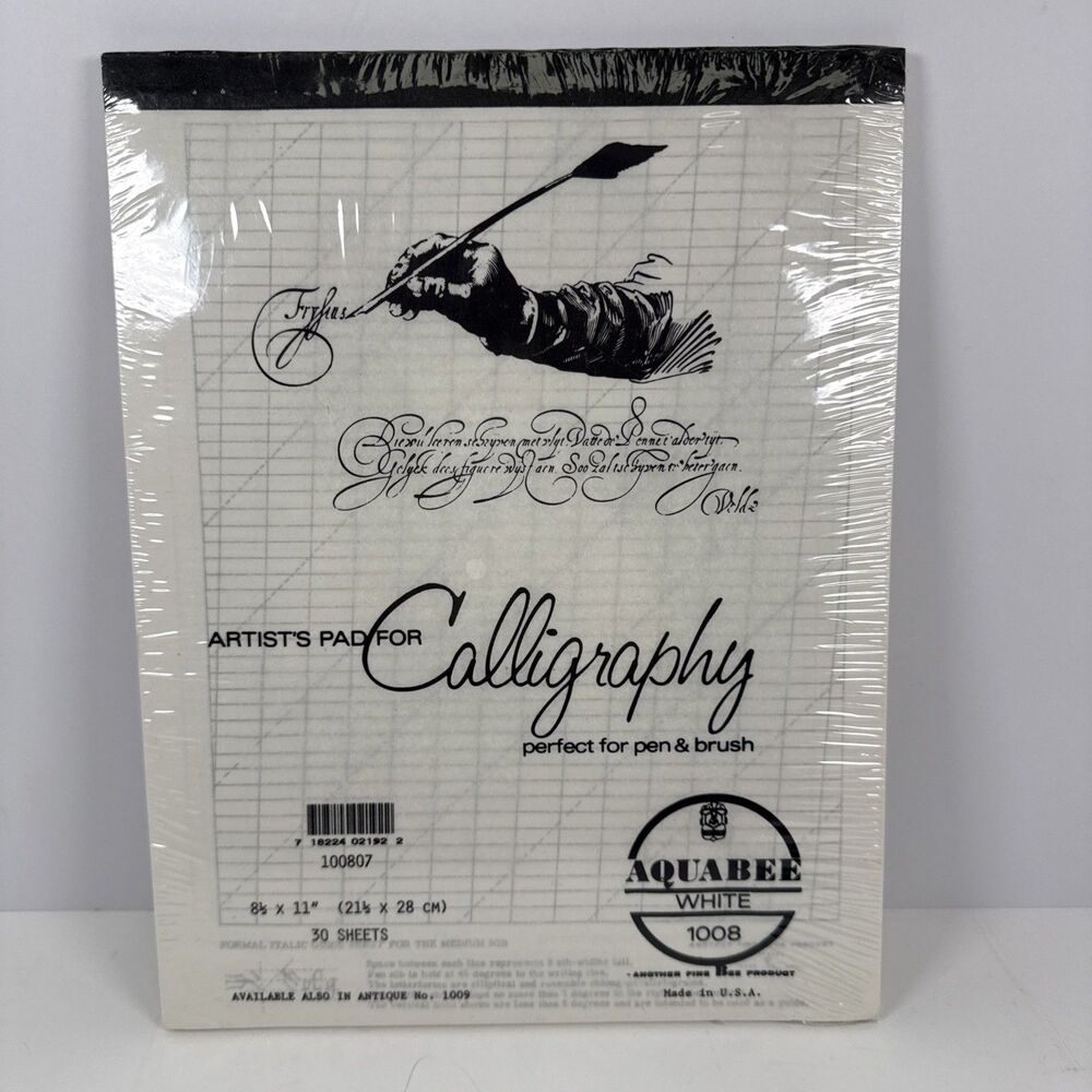 8.5x11 Calligraphy Pad - 30 Sheet Smooth Paper for Beautiful Writing
